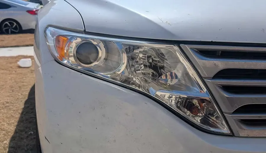 Headlight restoration in progress at Detail Now, Taylor, TX