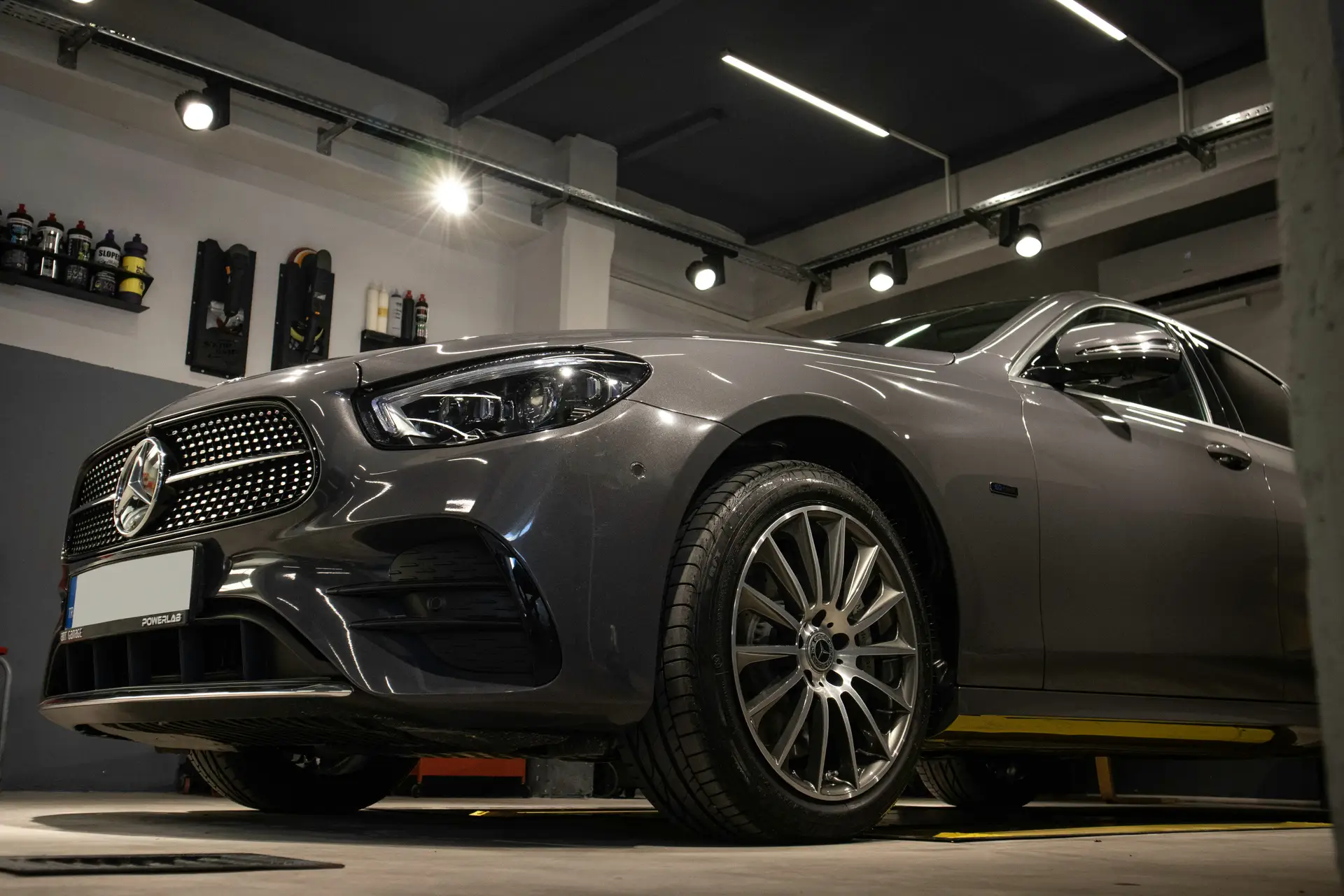Ceramic-coated Mercedes in the Detail Now climate-controlled studio, Taylor, TX